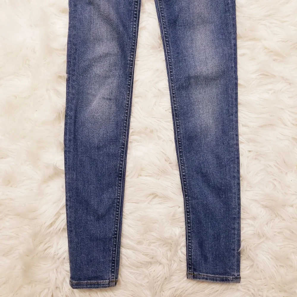 Allsaints Womens Mast Skinny Jeans Blue Sz 25